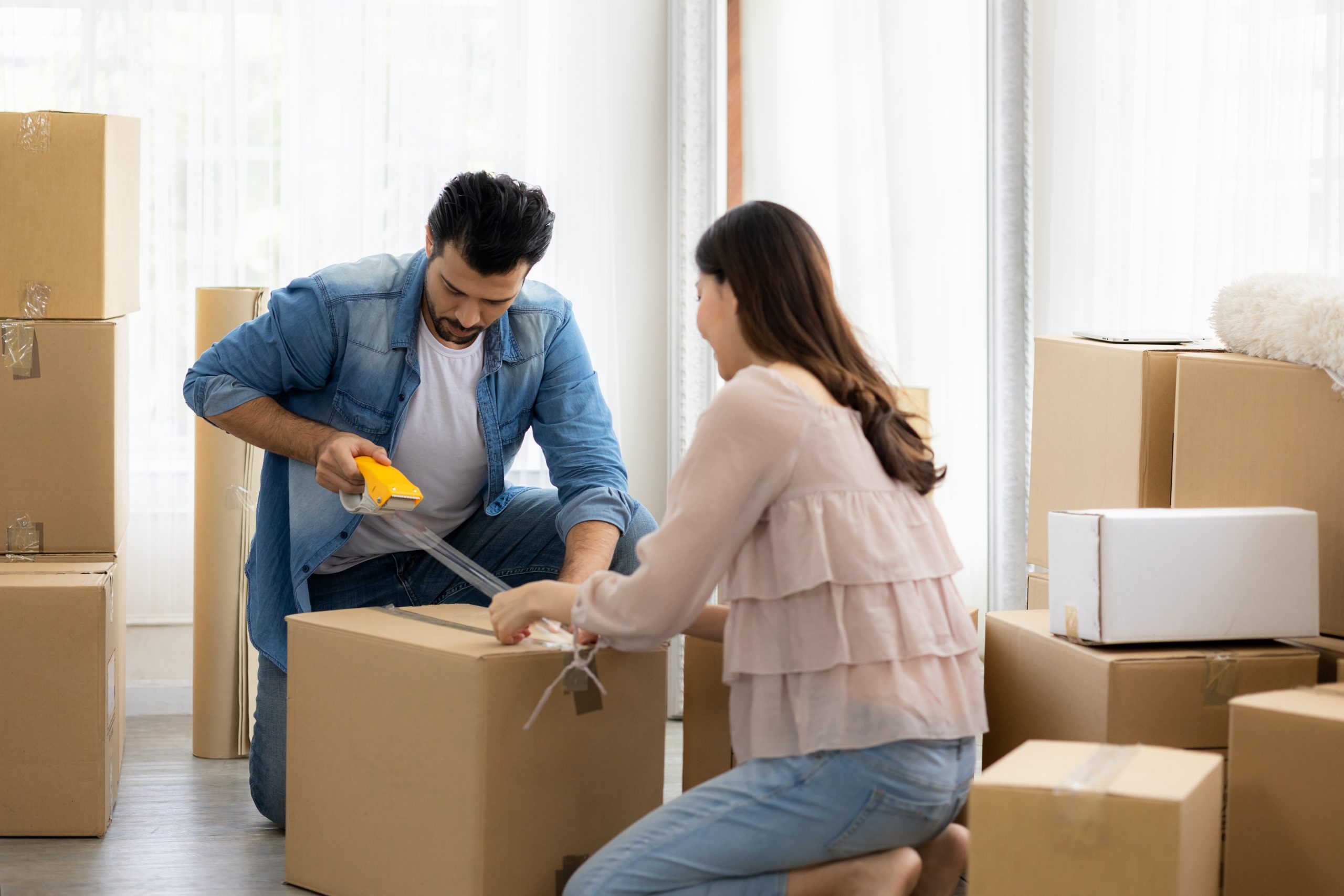 The,Family,Just,Bought,New,Furniture,And,Helped,Organize,The